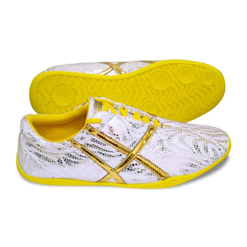 Metallic Silver/White High Performance Wushu Shoes