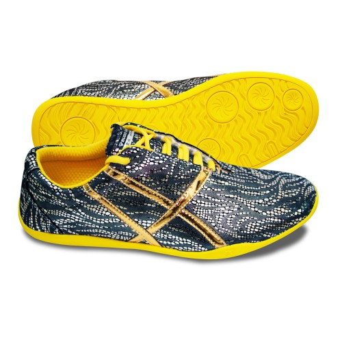 Metallic Silver /Black High Performance Wushu Shoes