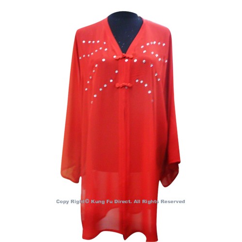 Red Shawl with Jewel