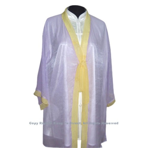 Light Purple Shawl with Yellow Trim- Shawl Only