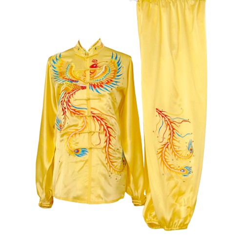 Yellow Uniform with Phoenix Embroidery