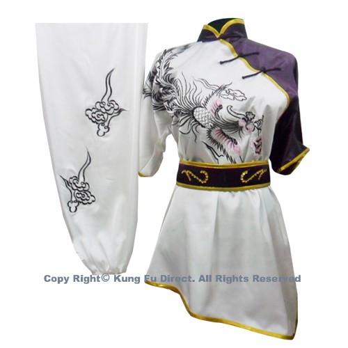 White Uniform with Phoenix Embroidery
