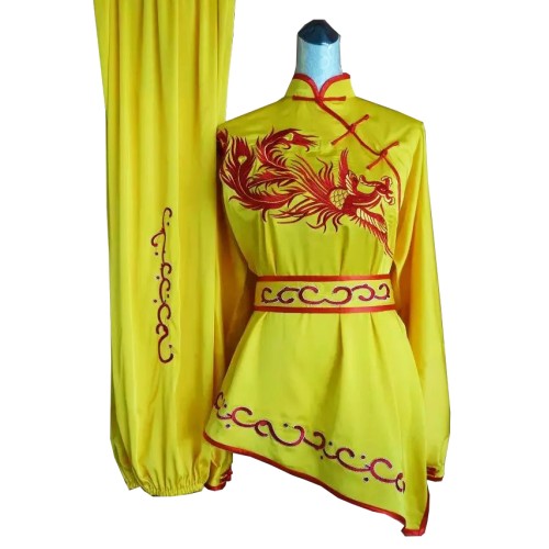 Yellow Uniform with Red Trim