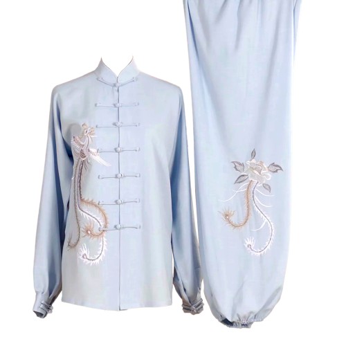 Light Blue Uniform with Phoenix Embroidery
