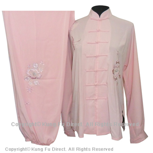 Pink Uniform With Flower Embroidery