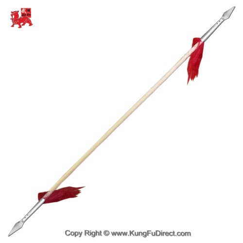 Double Headed Wushu Spear with 10 in Spear Head中抢头双头抢